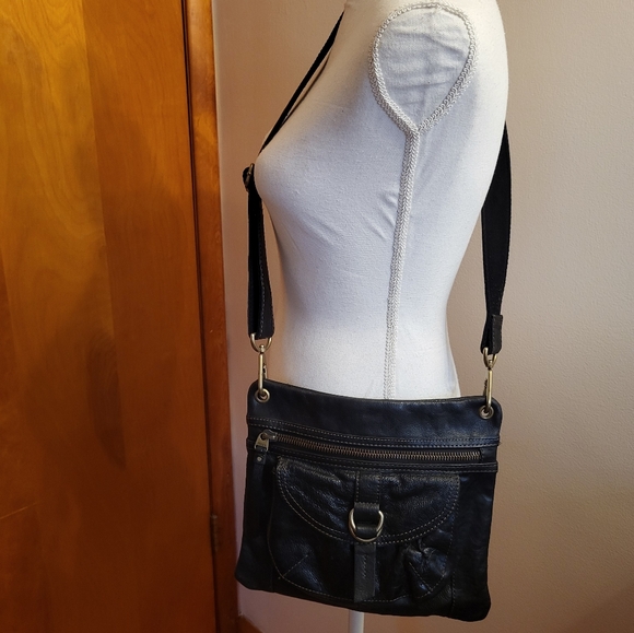 Fossil Sasha Black Leather Crossbody Bag - Picture 8 of 10